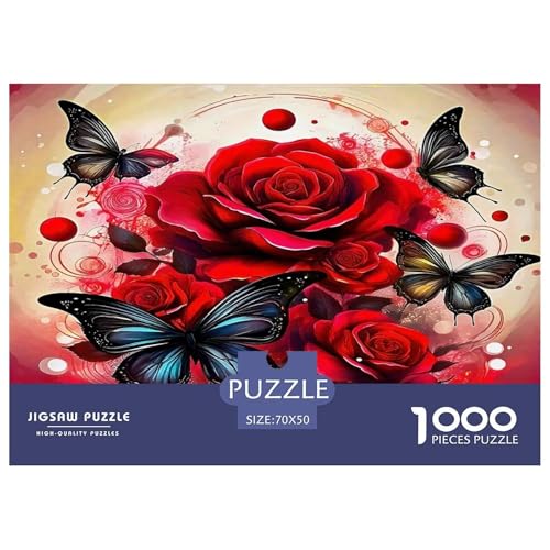 Rose Puzzle Plant 1000-teiliges Puzzle Farbenfrohes Legespiel Home Dekoration Für Erwachsene Teens Kinder 1000 Teile Feiertags- Und Reisegeschenke Geschenke Für Frauen,Geschenke Für Männer 70x50cm/100 Rose Puzzle Plant 1000-teiliges Puzzle Farbenfrohes Legespiel Home Dekoration Für Erwachsene Teens Kinder 1000 Teile Feiertags- Und Reisegeschenke Geschenke Für Frauen,Geschenke Für Männer 70x50cm/100 von OTBSDNKZZ