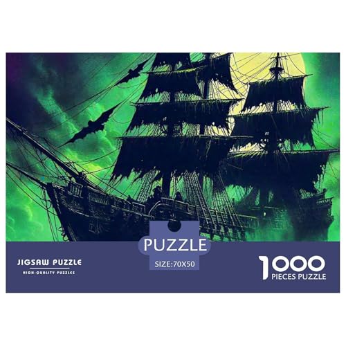 Sailboat in The Sea Puzzle Boat 1000 Teiles Stress Abbauen Für Die Ganze Familie 1000 Teile Feiertags- Und Reisegeschenke Feiertags- Und Reisegeschenke 70x50cm/1000pcs von OTBSDNKZZ