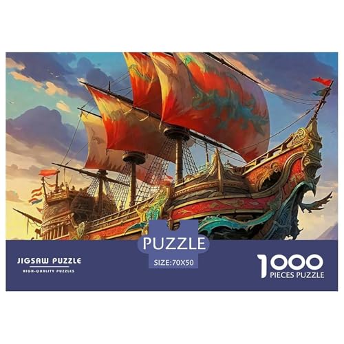 Sailboat in The Sea Puzzle Boat 1000 Teiles Stress Abbauen Für Die Ganze Familie 1000 Teile Feiertags- Und Reisegeschenke Geschenke Für Frauen,Geschenke Für Männer 70x50cm/1000pcs Sailboat in The Sea Puzzle Boat 1000 Teiles Stress Abbauen Für Die Ganze Familie 1000 Teile Feiertags- Und Reisegeschenke Geschenke Für Frauen,Geschenke Für Männer 70x50cm/1000pcs von OTBSDNKZZ