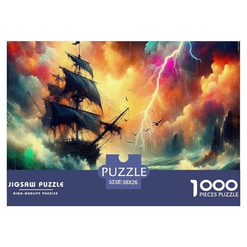 Sailboat in The Sea Puzzle Boat 1000-teiliges Puzzle Farbenfrohes Legespiel Home Dekoration Für Erwachsene Teens Kinder 1000 Teile Feiertags- Und Reisegeschenke Feiertags- Und Reisegeschenke 38x26cm/1 Sailboat in The Sea Puzzle Boat 1000-teiliges Puzzle Farbenfrohes Legespiel Home Dekoration Für Erwachsene Teens Kinder 1000 Teile Feiertags- Und Reisegeschenke Feiertags- Und Reisegeschenke 38x26cm/1 von OTBSDNKZZ
