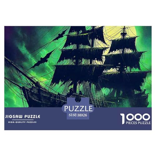 Sailboat in The Sea Puzzles Boat 1000 Teiles Puzzle Farbenfrohes Legespiel Home Dekoration Für Die Ganze Familie 1000 Teile Geschenke Für Frauen,Geschenke Für Männer Feiertags- Und Reisegeschenke 38x2 von OTBSDNKZZ