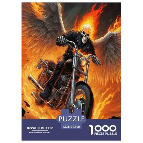Skelett Motorrad Puzzle Radfahren 1000 Teiles Puzzle Farbenfrohes Legespiel Home Dekoration Für Die Ganze Familie 1000 Teile Feiertags- Und Reisegeschenke Geschenke Für Frauen,Geschenke Für Männer 70 Skelett Motorrad Puzzle Radfahren 1000 Teiles Puzzle Farbenfrohes Legespiel Home Dekoration Für Die Ganze Familie 1000 Teile Feiertags- Und Reisegeschenke Geschenke Für Frauen,Geschenke Für Männer 70 von OTBSDNKZZ