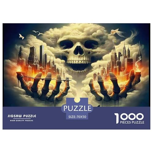Skull Puzzle Halloween 1000 Teiles Klassische Puzzlespiele Für Die Ganze Familie 1000 Teile Feiertags- Und Reisegeschenke Geschenke Für Frauen,Geschenke Für Männer 70x50cm/1000pcs Skull Puzzle Halloween 1000 Teiles Klassische Puzzlespiele Für Die Ganze Familie 1000 Teile Feiertags- Und Reisegeschenke Geschenke Für Frauen,Geschenke Für Männer 70x50cm/1000pcs von OTBSDNKZZ