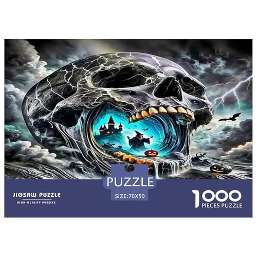 Skull Puzzle Halloween 1000 Teiles Klassische Puzzlespiele Für Die Ganze Familie 1000 Teile Geschenke Für Frauen,Geschenke Für Männer Feiertags- Und Reisegeschenke 70x50cm/1000pcs Skull Puzzle Halloween 1000 Teiles Klassische Puzzlespiele Für Die Ganze Familie 1000 Teile Geschenke Für Frauen,Geschenke Für Männer Feiertags- Und Reisegeschenke 70x50cm/1000pcs von OTBSDNKZZ