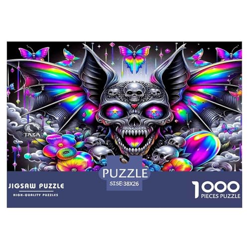 Skull Puzzle Halloween 1000 Teiles Puzzle Farbenfrohes Legespiel Home Dekoration Für Erwachsene Teens Kinder 1000 Teile Geschenke Für Frauen,Geschenke Für Männer Feiertags- Und Reisegeschenke 38x26cm/ Skull Puzzle Halloween 1000 Teiles Puzzle Farbenfrohes Legespiel Home Dekoration Für Erwachsene Teens Kinder 1000 Teile Geschenke Für Frauen,Geschenke Für Männer Feiertags- Und Reisegeschenke 38x26cm/ von OTBSDNKZZ