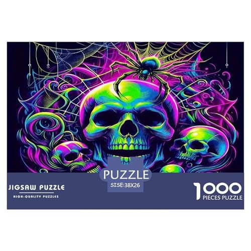 Skull Puzzle Halloween 1000 Teiles Stress Abbauen Für Die Ganze Familie 1000 Teile Geschenke Für Frauen,Geschenke Für Männer Feiertags- Und Reisegeschenke 38x26cm/1000pcs Skull Puzzle Halloween 1000 Teiles Stress Abbauen Für Die Ganze Familie 1000 Teile Geschenke Für Frauen,Geschenke Für Männer Feiertags- Und Reisegeschenke 38x26cm/1000pcs von OTBSDNKZZ