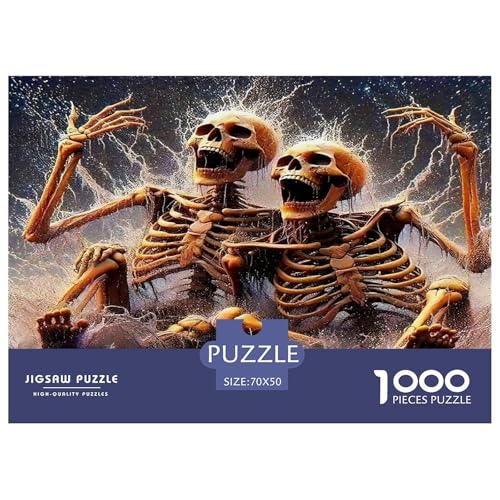 Skull Puzzle Halloween 1000 Teiles Stress Abbauen Für Die Ganze Familie 1000 Teile Geschenke Für Frauen,Geschenke Für Männer Feiertags- Und Reisegeschenke 70x50cm/1000pcs Skull Puzzle Halloween 1000 Teiles Stress Abbauen Für Die Ganze Familie 1000 Teile Geschenke Für Frauen,Geschenke Für Männer Feiertags- Und Reisegeschenke 70x50cm/1000pcs von OTBSDNKZZ