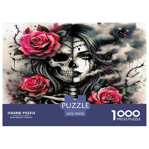 Skull Puzzle Halloween 1000 Teiles Stress Abbauen Für Erwachsene Teens Kinder 1000 Teile Feiertags- Und Reisegeschenke Feiertags- Und Reisegeschenke 70x50cm/1000pcs Skull Puzzle Halloween 1000 Teiles Stress Abbauen Für Erwachsene Teens Kinder 1000 Teile Feiertags- Und Reisegeschenke Feiertags- Und Reisegeschenke 70x50cm/1000pcs von OTBSDNKZZ