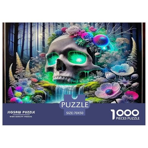 Skull Puzzle Halloween 1000 Teiles Stress Abbauen Für Erwachsene Teens Kinder 1000 Teile Feiertags- Und Reisegeschenke Geschenke Für Frauen,Geschenke Für Männer 70x50cm/1000pcs Skull Puzzle Halloween 1000 Teiles Stress Abbauen Für Erwachsene Teens Kinder 1000 Teile Feiertags- Und Reisegeschenke Geschenke Für Frauen,Geschenke Für Männer 70x50cm/1000pcs von OTBSDNKZZ