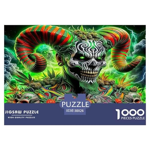 Skull Puzzle Halloween 1000-teiliges Klassische Puzzlespiele Für Die Ganze Familie 1000 Teile Feiertags- Und Reisegeschenke Geschenke Für Frauen,Geschenke Für Männer 38x26cm/1000pcs Skull Puzzle Halloween 1000-teiliges Klassische Puzzlespiele Für Die Ganze Familie 1000 Teile Feiertags- Und Reisegeschenke Geschenke Für Frauen,Geschenke Für Männer 38x26cm/1000pcs von OTBSDNKZZ