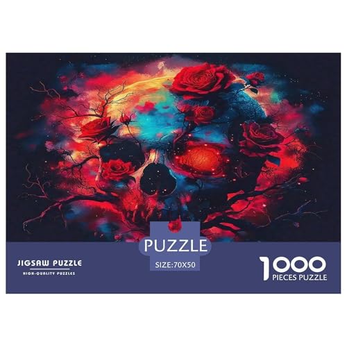 Skull Puzzle Halloween 1000-teiliges Puzzle Farbenfrohes Legespiel Home Dekoration Für Die Ganze Familie 1000 Teile Geschenke Für Frauen,Geschenke Für Männer Feiertags- Und Reisegeschenke 70x50cm/1000 Skull Puzzle Halloween 1000-teiliges Puzzle Farbenfrohes Legespiel Home Dekoration Für Die Ganze Familie 1000 Teile Geschenke Für Frauen,Geschenke Für Männer Feiertags- Und Reisegeschenke 70x50cm/1000 von OTBSDNKZZ