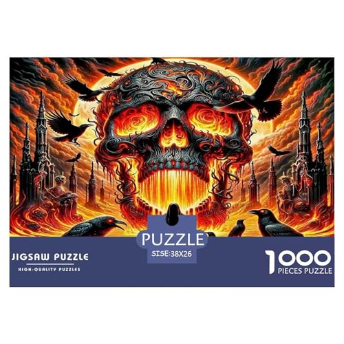Skull Puzzle Halloween 1000-teiliges Puzzle Farbenfrohes Legespiel Home Dekoration Für Erwachsene Teens Kinder 1000 Teile Geschenke Für Frauen,Geschenke Für Männer Feiertags- Und Reisegeschenke 38x26c Skull Puzzle Halloween 1000-teiliges Puzzle Farbenfrohes Legespiel Home Dekoration Für Erwachsene Teens Kinder 1000 Teile Geschenke Für Frauen,Geschenke Für Männer Feiertags- Und Reisegeschenke 38x26c von OTBSDNKZZ