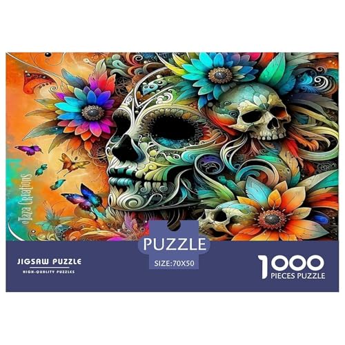 Skull Puzzle Halloween 1000-teiliges Stress Abbauen Für Die Ganze Familie 1000 Teile Feiertags- Und Reisegeschenke Geschenke Für Frauen,Geschenke Für Männer 70x50cm/1000pcs Skull Puzzle Halloween 1000-teiliges Stress Abbauen Für Die Ganze Familie 1000 Teile Feiertags- Und Reisegeschenke Geschenke Für Frauen,Geschenke Für Männer 70x50cm/1000pcs von OTBSDNKZZ