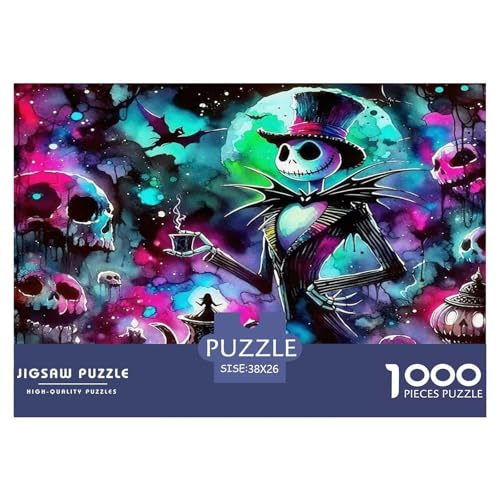 Skull Puzzle Halloween 1000-teiliges Stress Abbauen Für Erwachsene Teens Kinder 1000 Teile Geschenke Für Frauen,Geschenke Für Männer Feiertags- Und Reisegeschenke 38x26cm/1000pcs Skull Puzzle Halloween 1000-teiliges Stress Abbauen Für Erwachsene Teens Kinder 1000 Teile Geschenke Für Frauen,Geschenke Für Männer Feiertags- Und Reisegeschenke 38x26cm/1000pcs von OTBSDNKZZ