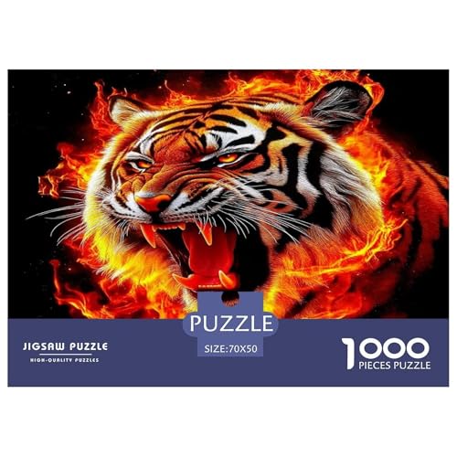 Tiger Puzzle Animal 1000 Teiles Puzzle Farbenfrohes Legespiel Home Dekoration Für Erwachsene Teens Kinder 1000 Teile Feiertags- Und Reisegeschenke Geschenke Für Frauen,Geschenke Für Männer 70x50cm/100 Tiger Puzzle Animal 1000 Teiles Puzzle Farbenfrohes Legespiel Home Dekoration Für Erwachsene Teens Kinder 1000 Teile Feiertags- Und Reisegeschenke Geschenke Für Frauen,Geschenke Für Männer 70x50cm/100 von OTBSDNKZZ