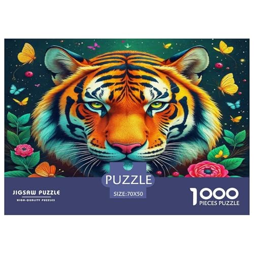 Tiger Puzzle Animal 1000 Teiles Puzzle Farbenfrohes Legespiel Home Dekoration Für Erwachsene Teens Kinder 1000 Teile Geschenke Für Frauen,Geschenke Für Männer Feiertags- Und Reisegeschenke 70x50cm/100 Tiger Puzzle Animal 1000 Teiles Puzzle Farbenfrohes Legespiel Home Dekoration Für Erwachsene Teens Kinder 1000 Teile Geschenke Für Frauen,Geschenke Für Männer Feiertags- Und Reisegeschenke 70x50cm/100 von OTBSDNKZZ