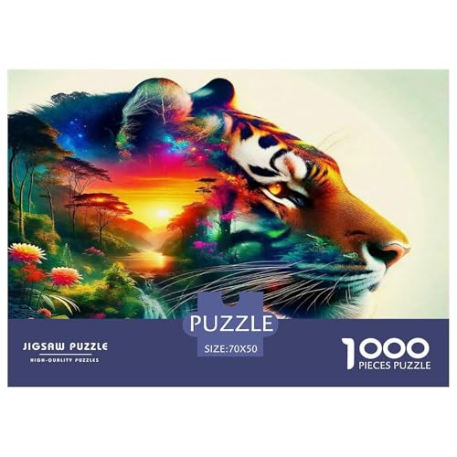 Tiger Puzzle Animal 1000 Teiles Puzzle Farbenfrohes Legespiel Home Dekoration Für Erwachsene Teens Kinder 1000 Teile Geschenke Für Frauen,Geschenke Für Männer Feiertags- Und Reisegeschenke 70x50cm/100 Tiger Puzzle Animal 1000 Teiles Puzzle Farbenfrohes Legespiel Home Dekoration Für Erwachsene Teens Kinder 1000 Teile Geschenke Für Frauen,Geschenke Für Männer Feiertags- Und Reisegeschenke 70x50cm/100 von OTBSDNKZZ