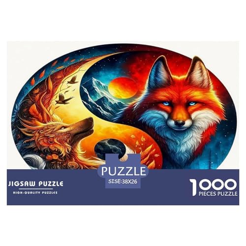 Wolf Puzzle Animal 1000 Teiles Stress Abbauen Für Erwachsene Teens Kinder 1000 Teile Geschenke Für Frauen,Geschenke Für Männer Feiertags- Und Reisegeschenke 38x26cm/1000pcs Wolf Puzzle Animal 1000 Teiles Stress Abbauen Für Erwachsene Teens Kinder 1000 Teile Geschenke Für Frauen,Geschenke Für Männer Feiertags- Und Reisegeschenke 38x26cm/1000pcs von OTBSDNKZZ