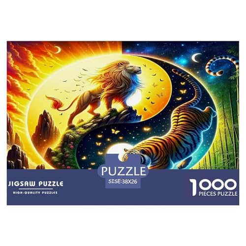 Yin Yang Tiger Puzzle Animal 1000 Teiles Klassische Puzzlespiele Für Erwachsene Teens Kinder 1000 Teile Feiertags- Und Reisegeschenke Feiertags- Und Reisegeschenke 38x26cm/1000pcs Yin Yang Tiger Puzzle Animal 1000 Teiles Klassische Puzzlespiele Für Erwachsene Teens Kinder 1000 Teile Feiertags- Und Reisegeschenke Feiertags- Und Reisegeschenke 38x26cm/1000pcs von OTBSDNKZZ