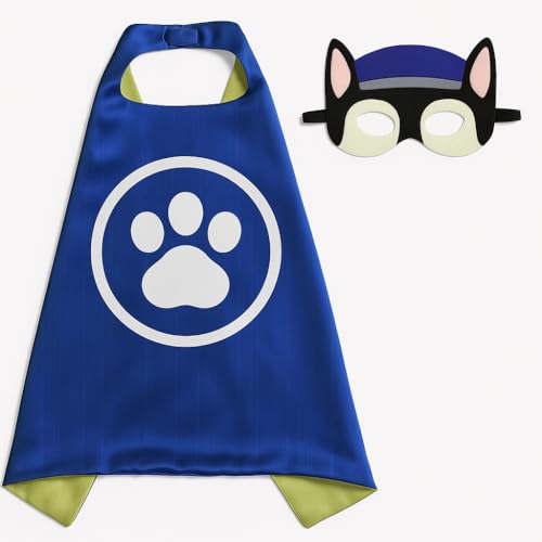 OTCPP Hundehelden Umhang und Maske für Kinder - Superhelden-Kostüm Set - mehrere Farben erhältlich (Marineblau) von OTCPP