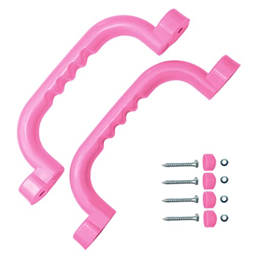 OTITU - 240 x 75 mm -Haltegriffe fŸr SpielplŠtze, Paar, mit Schraubensatz, KlettergerŸstgriffe, Spielzeugzubehšr, Zubehšr fŸr den Spielplatz, Pink OTITU - 240 x 75 mm -Haltegriffe fŸr SpielplŠtze, Paar, mit Schraubensatz, KlettergerŸstgriffe, Spielzeugzubehšr, Zubehšr fŸr den Spielplatz, Pink von OTITU
