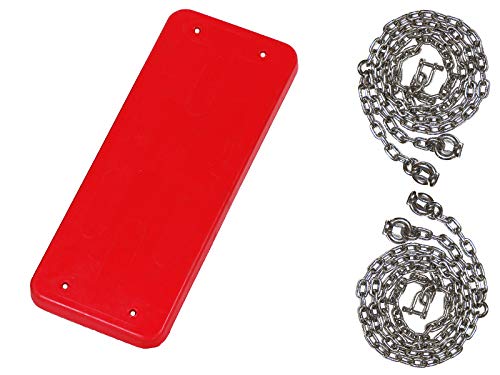 OTITU JUST Fun Schaukelsitz aus Gumi mit Edelstahl Kettensatz 5 mm - 1,8 m, öffentlich – Rot OTITU JUST Fun Schaukelsitz aus Gumi mit Edelstahl Kettensatz 5 mm - 1,8 m, öffentlich – Rot von OTITU