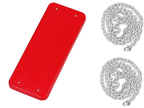 OTITU JUST Fun Schaukelsitz aus Gumi mit Verzinkt Kettensatz 5 mm - 1,8 m, öffentlich – Rot OTITU JUST Fun Schaukelsitz aus Gumi mit Verzinkt Kettensatz 5 mm - 1,8 m, öffentlich – Rot von OTITU