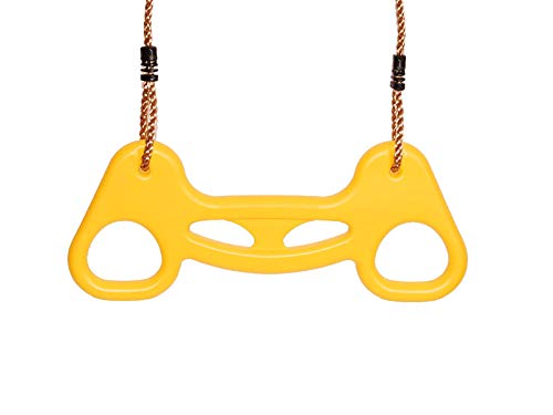 OTITU Kinder Gymnastiktrapez Akrobat - Plastic Trapez mit Turnringen - Multifunktions - Kinder Trapeze Schaukel mit Kunststoff-Ringe - Spielplatz Gymnastiktrapez, Schaukelring Gelb OTITU Kinder Gymnastiktrapez Akrobat - Plastic Trapez mit Turnringen - Multifunktions - Kinder Trapeze Schaukel mit Kunststoff-Ringe - Spielplatz Gymnastiktrapez, Schaukelring Gelb von OTITU