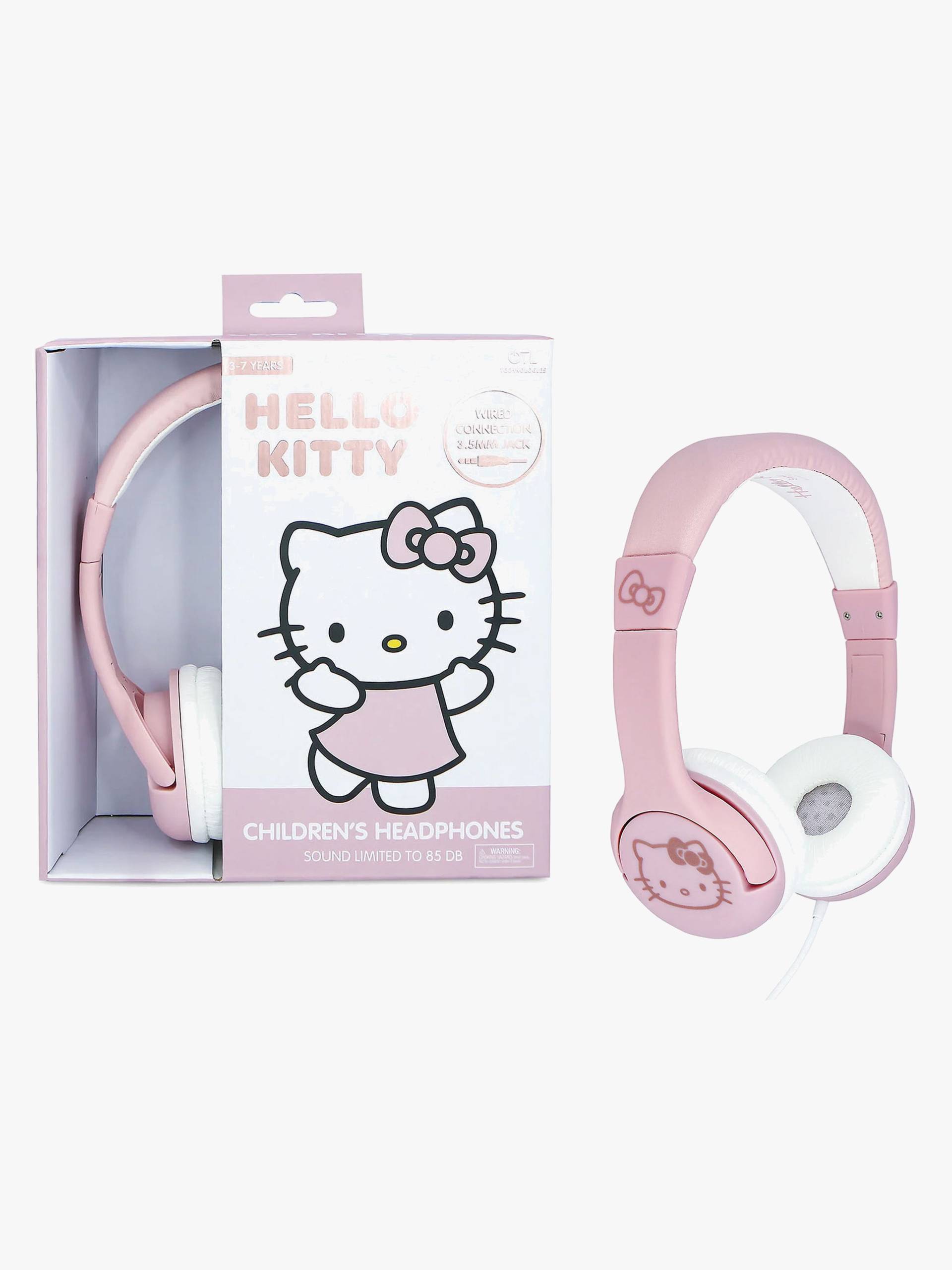 Hello Kitty Kopfhörer mit Ohren 85dB, Rose von OTL Technologies