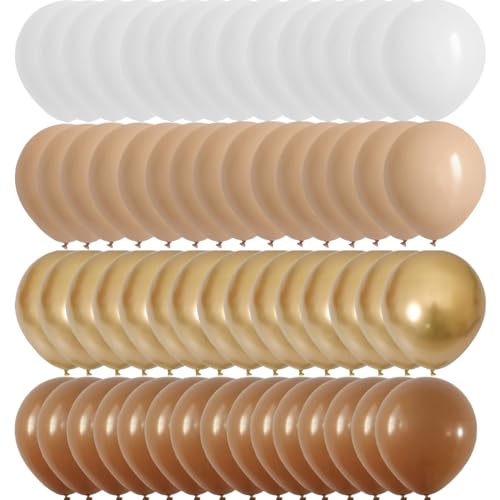 OTMVicor 12-Zoll-Latexballons, 60 Stück Aprikosen-Gold-Braun-Weiß-Luftballons in verschiedenen Farben für Geburtstag, Muttertag, Hochzeit, Abschlussfeier, Party-Dekoration OTMVicor 12-Zoll-Latexballons, 60 Stück Aprikosen-Gold-Braun-Weiß-Luftballons in verschiedenen Farben für Geburtstag, Muttertag, Hochzeit, Abschlussfeier, Party-Dekoration von OTMVicor
