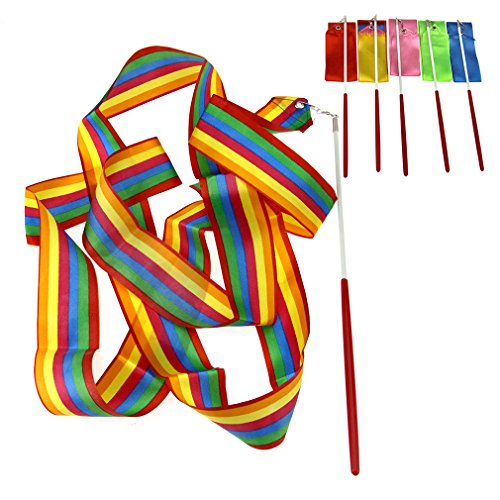 OTOTEC 6 x Mix Farben 4 m Band, für Rhythmische Sportgymnastik, Tanz Stange … OTOTEC 6 x Mix Farben 4 m Band, für Rhythmische Sportgymnastik, Tanz Stange … von OTOTEC