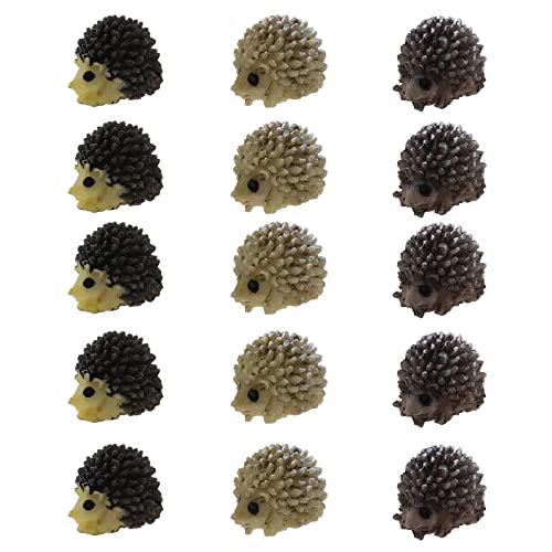 OTOTEC 15 Stück Mini-Igel Landschaft Dekoration Ornamente für Fee Garten Puppenhaus DIY Terrarium Handwerk Dekoration Haus Zubehör Harz OTOTEC 15 Stück Mini-Igel Landschaft Dekoration Ornamente für Fee Garten Puppenhaus DIY Terrarium Handwerk Dekoration Haus Zubehör Harz von OTOTEC