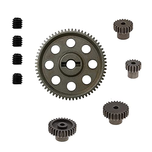 OTOTEC 5-teilig RC Motor Hauptzahnrad Zahnrad 17T 21T 26T 29T 64T Stirnrad Kompatibel mit HSP RC Modellautos 94111 94107 94123 OTOTEC 5-teilig RC Motor Hauptzahnrad Zahnrad 17T 21T 26T 29T 64T Stirnrad Kompatibel mit HSP RC Modellautos 94111 94107 94123 von OTOTEC