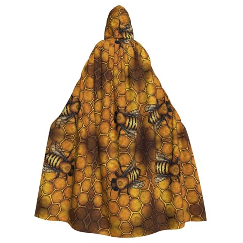OTTKGGA Bienen-Honigbienen-Umhang mit Kapuze, Zauberer-Umhang, Sensenmann, Vampir-Party, Halloween, Erwachsene, Cosplay, Bühnenkostüme OTTKGGA Bienen-Honigbienen-Umhang mit Kapuze, Zauberer-Umhang, Sensenmann, Vampir-Party, Halloween, Erwachsene, Cosplay, Bühnenkostüme von OTTKGGA