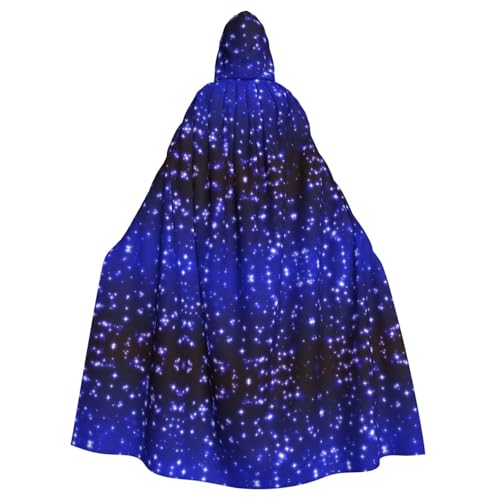 OTTKGGA Bright Stars Kapuzenumhang Zauberer Umhang Sensenmann Vampir Party Halloween Erwachsene Cosplay Bühne Kostüme von OTTKGGA