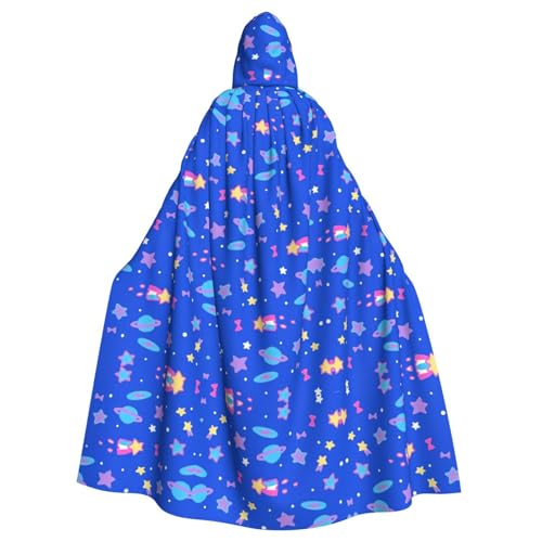 OTTKGGA Cartoon Weltraum Kapuzenumhang Zauberer Umhang Sensenmann Vampir Party Halloween Erwachsene Cosplay Bühne Kostüme OTTKGGA Cartoon Weltraum Kapuzenumhang Zauberer Umhang Sensenmann Vampir Party Halloween Erwachsene Cosplay Bühne Kostüme von OTTKGGA