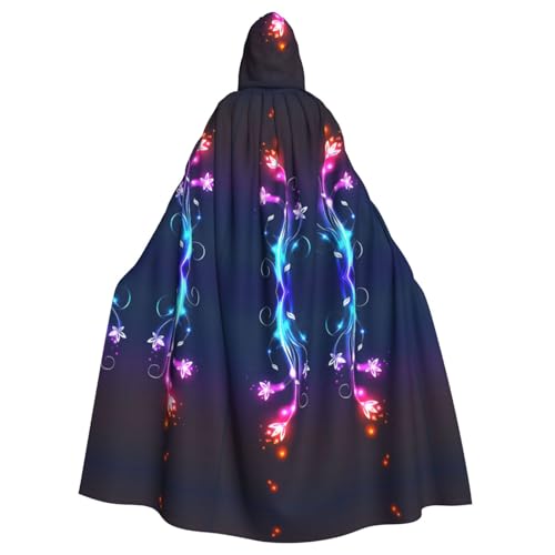 OTTKGGA Coole Lichtblumen Kapuzenumhang Zauberer Umhang Sensenmann Vampir Party Halloween Erwachsene Cosplay Bühne Kostüme OTTKGGA Coole Lichtblumen Kapuzenumhang Zauberer Umhang Sensenmann Vampir Party Halloween Erwachsene Cosplay Bühne Kostüme von OTTKGGA