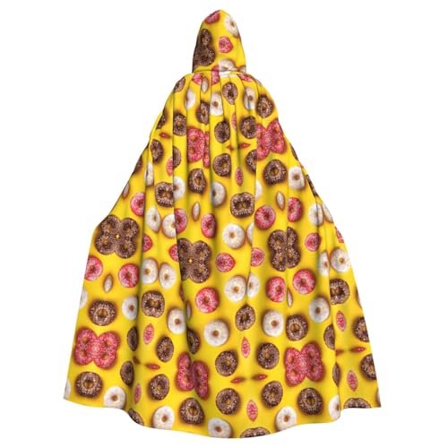 OTTKGGA Donut Kapuzenumhang Zauberer Umhang Sensenmann Vampir Party Halloween Erwachsene Cosplay Bühne Kostüme von OTTKGGA