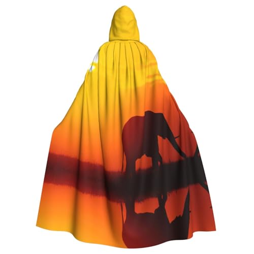OTTKGGA Elefantenbilder Kapuzenumhang Zauberer Umhang Sensenmann Vampir Party Halloween Erwachsene Cosplay Bühnenkostüme OTTKGGA Elefantenbilder Kapuzenumhang Zauberer Umhang Sensenmann Vampir Party Halloween Erwachsene Cosplay Bühnenkostüme von OTTKGGA