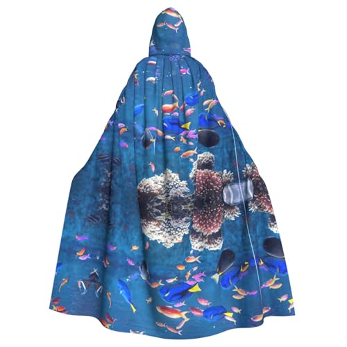 OTTKGGA Fishs HD Kapuzenumhang Zauberer Umhang Sensenmann Vampir Party Halloween Erwachsene Cosplay Bühne Kostüme OTTKGGA Fishs HD Kapuzenumhang Zauberer Umhang Sensenmann Vampir Party Halloween Erwachsene Cosplay Bühne Kostüme von OTTKGGA