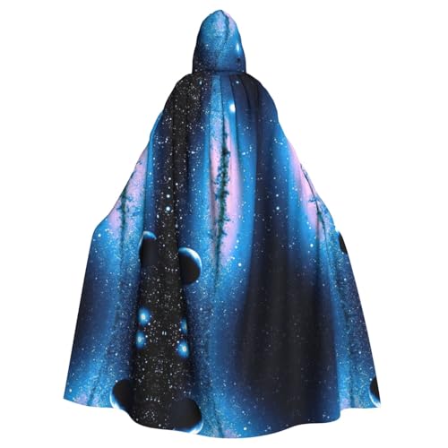 OTTKGGA Galaxie Kapuzenumhang Zauberer Umhang Sensenmann Vampir Party Halloween Erwachsene Cosplay Bühne Kostüme OTTKGGA Galaxie Kapuzenumhang Zauberer Umhang Sensenmann Vampir Party Halloween Erwachsene Cosplay Bühne Kostüme von OTTKGGA