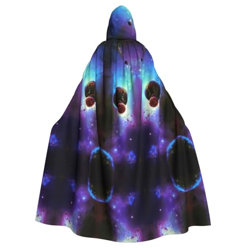 OTTKGGA Galaxy Planet Kapuzenumhang Zauberer Umhang Sensenmann Vampir Party Halloween Erwachsene Cosplay Bühne Kostüme OTTKGGA Galaxy Planet Kapuzenumhang Zauberer Umhang Sensenmann Vampir Party Halloween Erwachsene Cosplay Bühne Kostüme von OTTKGGA