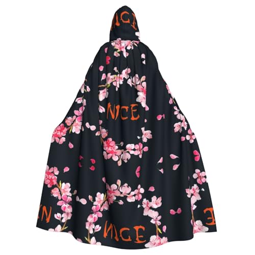 OTTKGGA Girlanden Schöne Blumen Kapuzenumhang Zauberer Umhang Sensenmann Vampir Party Halloween Erwachsene Cosplay Bühne Kostüme OTTKGGA Girlanden Schöne Blumen Kapuzenumhang Zauberer Umhang Sensenmann Vampir Party Halloween Erwachsene Cosplay Bühne Kostüme von OTTKGGA