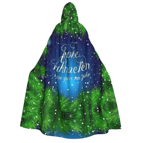 OTTKGGA Grüner Weihnachtsbaum mit Kapuze für Erwachsene, Party-Dekoration, Robe, Hexe, Vampire, Halloween, Weihnachten, Cosplay-Kostüm OTTKGGA Grüner Weihnachtsbaum mit Kapuze für Erwachsene, Party-Dekoration, Robe, Hexe, Vampire, Halloween, Weihnachten, Cosplay-Kostüm von OTTKGGA