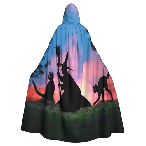 OTTKGGA Gruseliger Halloween-Umhang mit Kapuze, Zauberer-Umhang, Sensenmann, Vampir-Party, Halloween, Erwachsene, Cosplay, Bühnenkostüme OTTKGGA Gruseliger Halloween-Umhang mit Kapuze, Zauberer-Umhang, Sensenmann, Vampir-Party, Halloween, Erwachsene, Cosplay, Bühnenkostüme von OTTKGGA