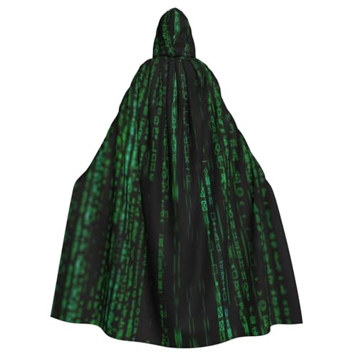 OTTKGGA Hacker Era Kapuzenumhang Zauberer Umhang Sensenmann Vampir Party Halloween Erwachsene Cosplay Bühnenkostüme von OTTKGGA