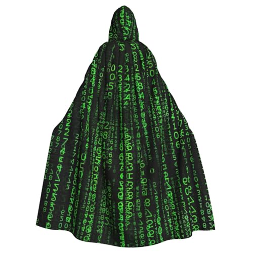 OTTKGGA Hacker Era Kapuzenumhang Zauberer Umhang Sensenmann Vampir Party Halloween Erwachsene Cosplay Bühnenkostüme OTTKGGA Hacker Era Kapuzenumhang Zauberer Umhang Sensenmann Vampir Party Halloween Erwachsene Cosplay Bühnenkostüme von OTTKGGA