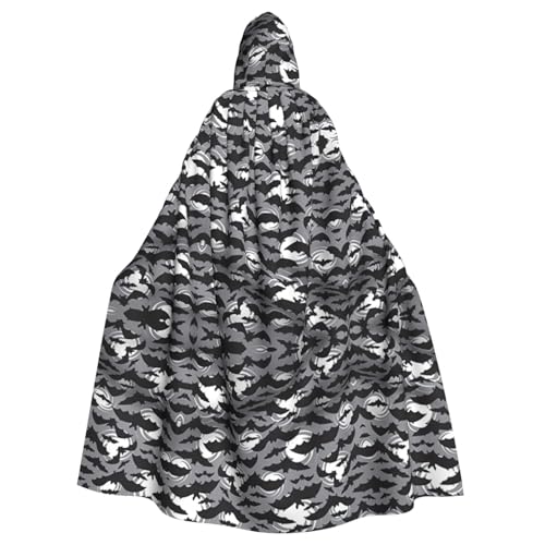 OTTKGGA Halloween-Fledermaus-Umhang mit Kapuze, Zauberer-Umhang, Sensenmann, Vampir-Party, Halloween, Erwachsene, Cosplay, Bühnenkostüme OTTKGGA Halloween-Fledermaus-Umhang mit Kapuze, Zauberer-Umhang, Sensenmann, Vampir-Party, Halloween, Erwachsene, Cosplay, Bühnenkostüme von OTTKGGA