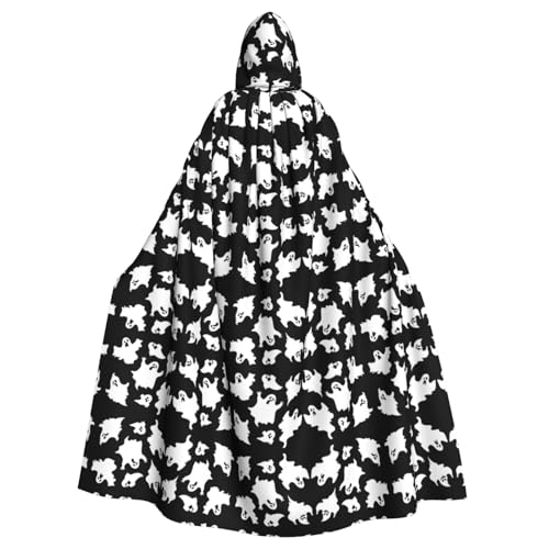 OTTKGGA Halloween Gothic Kapuzenumhang Zauberer Umhang Sensenmann Vampir Party Halloween Erwachsene Cosplay Bühne Kostüme OTTKGGA Halloween Gothic Kapuzenumhang Zauberer Umhang Sensenmann Vampir Party Halloween Erwachsene Cosplay Bühne Kostüme von OTTKGGA
