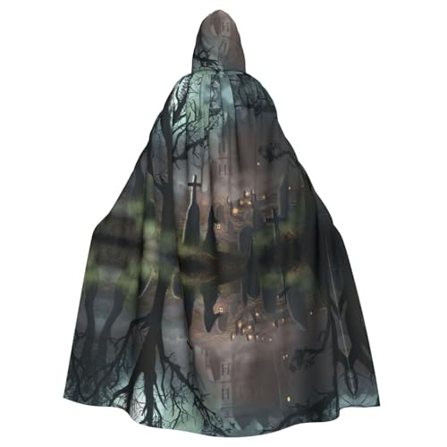 OTTKGGA Halloween Horror Kapuzenumhang Zauberer Umhang Sensenmann Vampir Party Halloween Erwachsene Cosplay Bühne Kostüme OTTKGGA Halloween Horror Kapuzenumhang Zauberer Umhang Sensenmann Vampir Party Halloween Erwachsene Cosplay Bühne Kostüme von OTTKGGA